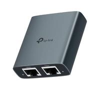 TP-Link EH210 1 a 2 Gigabit Ethernet Splitter Network Switch, 1000 Mbps ad alta velocità, Plug and Play, LAN RJ45 Internet Splitter con cavo USB per router, computer portatile/PC, TV, Xbox