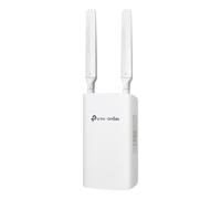 TP-Link Omada 4G+ Cat6 AX3000 Wi-Fi 6 Gateway esterno/interno, PoE++ o adattatore di alimentazione, porte Gigabit, 4G, supporto VPN multiprotocollo, gestione centralizzata, impermeabilità IP55