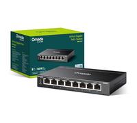 TP-Link ES208G Switch di rete Gigabit a 8 porte, switch Ethernet Omada, splitter Ethernet, custodia in metallo, facile gestione del cloud, funzionamento silenzioso, risparmio energetico, plug & play