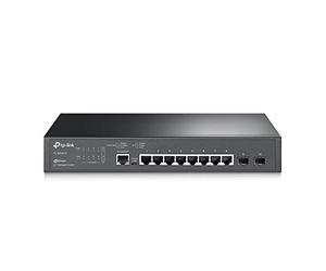 TP-Link JetStream 8-Port Gigabit L2 Managed Network Switch with 2 SFP Slots, L2/L3/L4 QoS and IGMP snooping with WEB/CLI managed modes, Fanless, Rack Mountable (TL-SG3210)