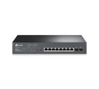 TP-Link TL-SG2210MP JetStream 10-Port Gigabit Smart Switch with 8-Port PoE+, 2 SFP slots (150 W, Rackmount), Black