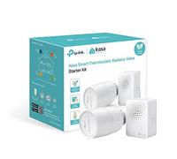 TP-Link Kasa Smart Radiator Thermostat Starter Kit, valvola intelligente per radiatore, risparmio energetico, display a LED, pianificazione intelligente, funziona con Alexa e Google Home, nessun ponte