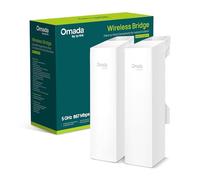 TP-Link KIT EAP211-Bridge, Ponte Wireless Point to Point Omada 3 Porte Gigabit, Outdoor & Indoor, 1KM Long Range, PtP & PtMP, 1KM Long Range, PoE o DC Powered, gestione centralizzata, Preconfigurato