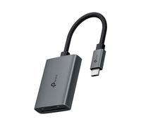 TP-Link Lettore di schede SD USB C, lettore di schede di memoria tipo C a doppio slot 3.0, adattatore per fotocamera in alluminio da 5 Gbps, supporta SD Micro SD SDXC SDHC UHS-I per iPhone 16/15 Pro