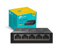 TP-Link LS1005G Switch 5 Porte Gigabit, Funzionamento Silenzioso | Montaggio Desktop, Plug & Play, PC e Stampanti in Casa, Home Office e Piccoli Uffici, Desktop o a Parete