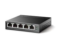 TP-Link Managed PoE Network Switch 5-Port Gigabit, 4 PoE+ ports up to 30 W for each PoE port and 65 W for all PoE ports, Support Network monitoring, traffic prioritization, VLAN(TL-SG105PE)