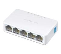 SWITCH MERCUSYS ETHERNET - 5 PORTE - 10100 Mbps - PLUG AND PLAY - Dimensioni: 80 48mm