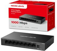 TP-Link Mercusys MS108GS Switch Ethernet 8 Porte Gigabit, Sdoppiatore Ethernet,