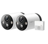 Tapo C420S2 Telecamera Wi-Fi Esterno Qhd 2K, Batteria Senza Fili, Allarme Con Rilevamento Del Movimento, Ai Detection, Ip65, 2 Vie Audio, Visione Notturna a Colori, 2 Telecamere Hub