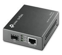 TP-Link Omada MC420L convertitore multimediale di rete 10000 Mbit/s Modalità multipla, Modalità singola Nero