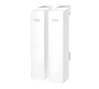 TP-Link Omada Point to Point Wireless Bridge Outdoor - 5 GHz, 300 Mbps, PtP e PtMP, portata 5 km, 3 porte 10/100 M, alimentazione PoE o CC, IP65 resistente alle intemperie, preconfigurato, Plug & Play