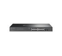 TP-Link TL-SG2218P switch di rete L2/L2+ Gigabit Ethernet 10/100/1000 Supporto Power over Ethernet PoE 1U Nero