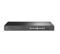 TP-Link TL-SG2218P switch di rete L2/L2+ Gigabit Ethernet 10/100/1000 Supporto Power over Ethernet PoE 1U Nero