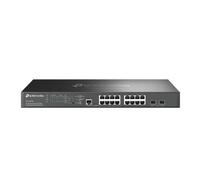 TP-Link Omada SG3218XP-M2 | Interruttore PoE 2,5 G Multi-Gig 16 porte, 2 porte SFP+ 10GE, 8 porte PoE+ @ 240 W | Gestito intelligente L2+ | Supporto SDN Omada | Routing Statico, Snooping IGMP,