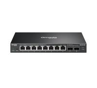 TP-Link Omada Switch a 8 porte da 2,5 G, facile da gestire, 2 x 10 G SFP+, VLAN, anti-loop automatico, IGMP Snooping, senza ventole, gestito da Omada, in metallo durevole con schermatura