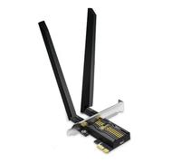 TP-Link - Scheda Wi-Fi 7 BE6500 PCIe WiFi per PC desktop (Archer TBE400E) - Bluetooth 5.4, WPA3, tribanda 2882 Mbps, antenne multidirezionali e unità USB per un'installazione rapida (solo