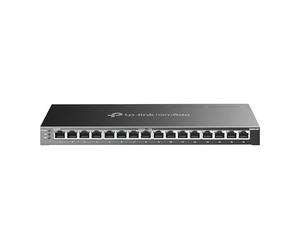 TP-Link SG2016P, Jetstream 16 Port Gigabit Smart Switch con 8 porte PoE+ | 8 porte PoE+ 120W, Omada SDN integrato, recupero PoE, IPv6, routing statico