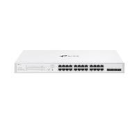 TP-Link Smart Switch 28 Porte Gigabit con 24RJ45 PoE+, Zero-Touch Provision, Self-Organizing Network, Static Routing, VLAN, ACL, IGMP Snooping, Gestione Centralizzata Gratuita del Cloud, Festa FS328GP