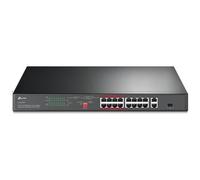 TP-Link TL-SL1218P switch di rete Non gestito Gigabit Ethernet (10/100/1000) Supporto Power over Ethernet (PoE) 1U Nero