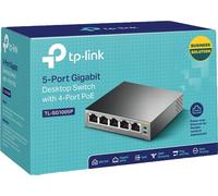 TP-LINK TL-SG1005P Non gestito Gigabit Ethernet (10/100/1000) Nero Supporto Power over Ethernet (PoE)