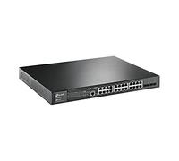 TP-Link JetStream 28-Port Gigabit L2+Managed Switch with 24-Port PoE+, Supports 24 Gigabit PoE+ ports and 4 Gigabit SFP Slots, 384W Budget, Rackmount (TL-SG3428MP)