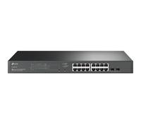 TP-Link TL-SG2218P | Switch PoE Gestito Intelligente Gigabit a 16 Porte | 2 Slot SFP | Supporto Omada SDN | Ripristino PoE | IPv6 | Instradamento Statico | Garanzia Del Produttore