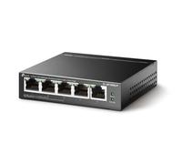 TP-Link Switch PoE a 5 porte 100 Mbps, 4 porte PoE fino a 15,4 W per ogni porta PoE e 41 W per tutte le porte PoE, 9.8 x 10 x 2.5 cm, nero