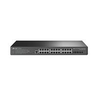 TP-Link T1700G-28TQ Business Smart Jetstream Switch, 24 Porte Gigabit, 4 Porte SFP+ 10GE Stackable, Routing Statico, Tag e Voice VLAN