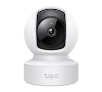 Tapo C202 Telecamera Wi-Fi Interno, Porta Ethernet, Videocamera Sorveglianza FHD, Visione Notturna, MicroSD fino a 512GB, Audio Bidirezionale, 360° Visuale, Alexa, Google, Allarme acustico e luminoso