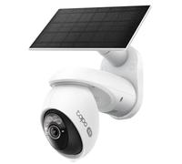 TP-Link Tapo C660-Kit - Telecamera di sicurezza Pan/Tilt per esterni a energia solare 4K, rilevamento del movimento AI, visione notturna a colori, Wi-Fi dual-band, vista a 360°, sistema di