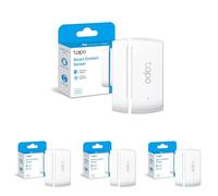 TP-Link Tapo T110 Smart Contact Sensor, Sensore di Contatto Intelligente, Domotica, Risparmio Energetico, Batteria Caricata, Avvisi di Intrusi, Hub Obbligatorio (Confezione da 4)