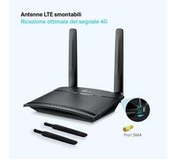 TP-Link TL-MR100 router wireless Fast Ethernet Banda singola (2.4 GHz) 4G Nero