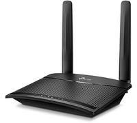 TP-Link Tl-Mr100 Router 4G Lte Fino A 150 Mbps, Wireless N 300 Mbps, Porta Lan, Wan, Senza Configurazione, Plug and Play, Antenne Rimovibili, Rete Ospite, Controllo Dei Genitori, Nero
