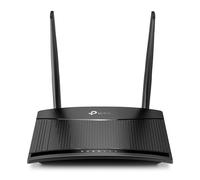 TP-Link Tl-Mr100 Router 4G Lte Fino A 150 Mbps, Wireless N 300 Mbps, Porta Lan, Wan, Senza Configurazione, Plug and Play, Antenne Rimovibili, Rete Ospite, Controllo Dei Genitori, Nero