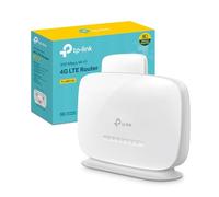 TP-Link TL-MR105 Cat4 Router 4G LTE Wireless N300Mbps, Router WiFi con Sim, Porta LAN/WAN, Modem 4G Sim, Senza Configurazione, Antenne Interne, Porte Antenna Esterna, Collega Fino a 32 Dispositivi