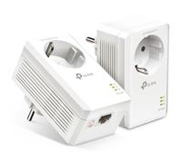 TP-Link CPL 1000 Mbps, 1 porta Gigabit e presa integrata, confezione da 2 CPL