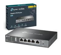 TP-LINK - TL-R605, router cablato 10 Gigabit, Ethernet 100 Gigabit, Ethernet nero