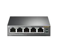 TP-LINK TL-SG1005P Non gestito Gigabit Ethernet (10/100/1000) Nero Supporto Power over Ethernet (PoE)