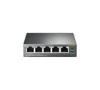 TP-Link TL-SG1005P Non gestito Gigabit Ethernet (10/100/1000) Supporto Power over Ethernet (PoE) Nero (TL-SG1005P V1)