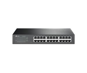 TP Link TL-SG1024DE Switch Switch Gigabit Ethernet a 24 porte con VLAN, QoS e design senza ventole per un funzionamento privo di rumore.