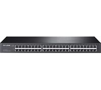 TP-Link TL-SG1048 Unmanaged Network Switch Gigabit Ethernet (10/100/1000) 1U Black - Network Switches (Unmanaged Network Switch, Gigabit Ethernet (10/100/1000), Rack mounting, 1U)