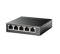 TP-Link TL-SG105MPE | Switch PoE Gigabit a 5 porte | Facile gestione intelligente | 4 porte PoE+@120W, con 1 porta Gigabit Uplink | Protezione a vita limitata | QoS, Vlan, IGMP e LAG | Senza ventola |