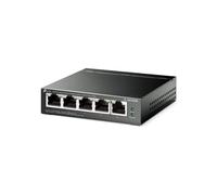 TP Link TL SG105PE Switch Gigabit 4 Porte PoE+ Switch Easy Smart Gigabit a 5 porte con 4 porte PoE+, budget di 65 W e gestione VLAN e QoS per reti