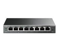 TP-LINK TL-SG108PE Non gestito Gigabit Ethernet (10/100/1000) Nero Supporto Power over Ethernet (PoE)