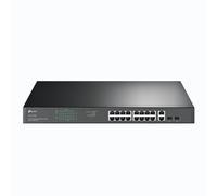 TP-Link TL-SG1218MP Switch di rete Gigabit Ethernet (10/100/1000) non gestito Connessione Ethernet, supporto Power over Ethernet (PoE) 1U Nero - Nouvo