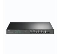 TP-Link TL-SG1218MP Switch di rete Gigabit Ethernet (10/100/1000) non gestito Connessione Ethernet, supporto Power over Ethernet (PoE) 1U Nero - Nouvo