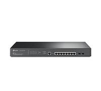 TP-Link TL-SG3210XHP-M2 | Switch PoE gestito multi-Gigabit L2+ a 8 porte Jetstream | 8 porte PoE+ a 240 W, 2 slot SFP+ 10G | Larghezza di banda 2,5 G | Omada SDN integrato | IPv6 | Protezione a vita