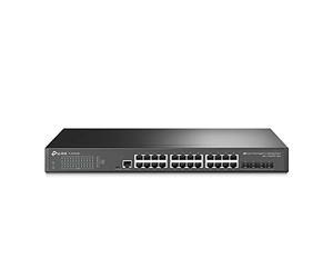 TP-Link TL-SG3428X | Jetstream 24 Port Gigabit Switch, 4 10GE SFP+ Slots | L2+ Smart Managed | Omada SDN Integrated | IPv6 | Static Routing | Support QoS, IGMP & LAG |Limited Lifetime Protection