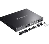 TP-Link TL-SG3428XPP-M2 switch di rete Gestito L2+ 2.5G Ethernet (100/1000/2500) Supporto Power over Ethernet (PoE) 1U Nero
