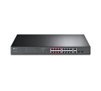 TP-Link TL-SL1218MP 16-Port 10/100 Mbps + 2-Port Gigabit Rackmount Switch with 16-Port PoE+